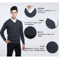 Yak Wolle / Kaschmir V-Ausschnitt Pullover Langarm-Pullover / Kleidung / Garment / Strickwaren